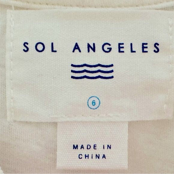 Sol Angeles Kids White T-Shirt with Red 'Smile' Print - Picture 3 of 5